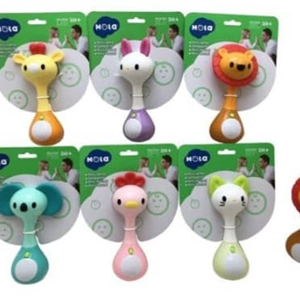 دندانگیر و جغجغه تعادلی وموزیکال حیوانات هولی تویزHola Toys مدل 3134_اسباب بازی